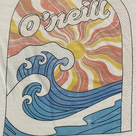 O'Neill White Tee with Vibrant Graphic - Picture 3 of 5